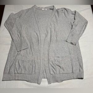 GAP Women's Light Gray Cardigan Sweater